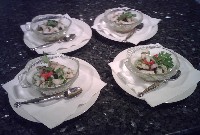 Ceviche ready to serve