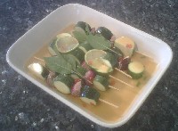 Courgette Skewers