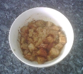 Marinated fish for making tagine