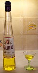 Bottle of Galliano