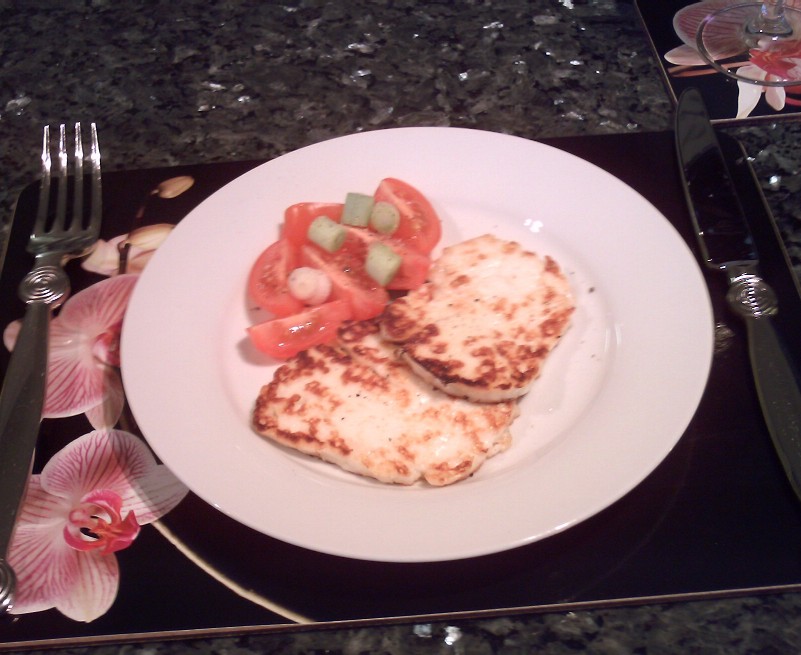 Halloumi ready to serve