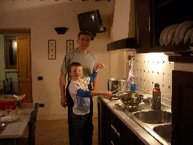 Sebastian cooking spagetti