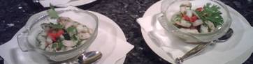 Ceviche in bowls